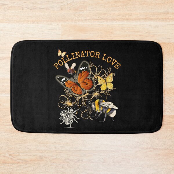 Item preview, Pollinator Love Butterflies Bumblebees Colorful Design designed and sold by EarthArtDesigns.