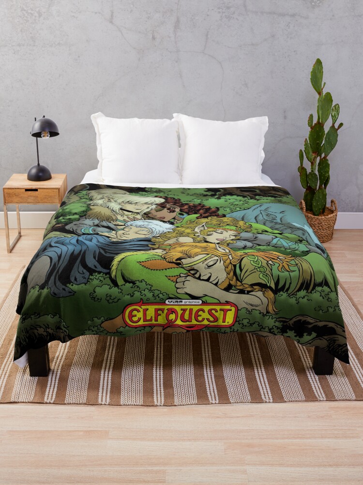 Thumbnail 1 of 6, Throw Blanket, ElfQuest: True Peace II designed and sold by elfquest.