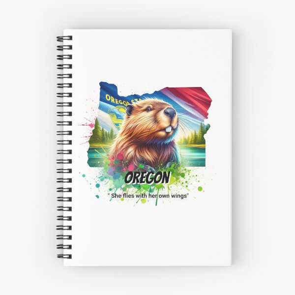 Item preview, Oregon — American Beaver | State Animal Watercolor Art designed and sold by MTeesGA.