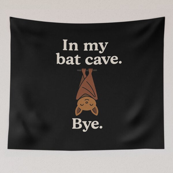 Item preview, Bat Cave Sticker - Anti-Social Humor Art designed and sold by LaserKey.
