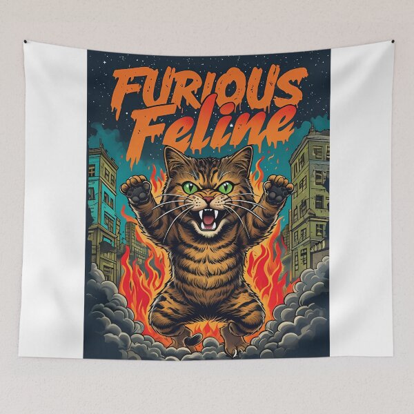 Item preview, Furious Feline designed and sold by VibeTCreations.