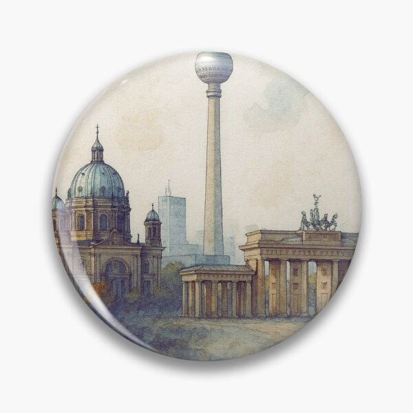 Item preview, Between dome and edge – Berlin in watercolor designed and sold by M-Masterpieces.