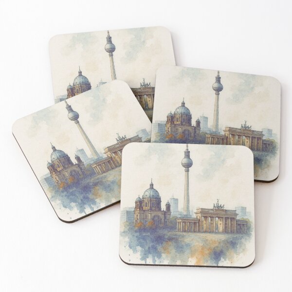 Item preview, Between dome and edge – Berlin in watercolor designed and sold by M-Masterpieces.
