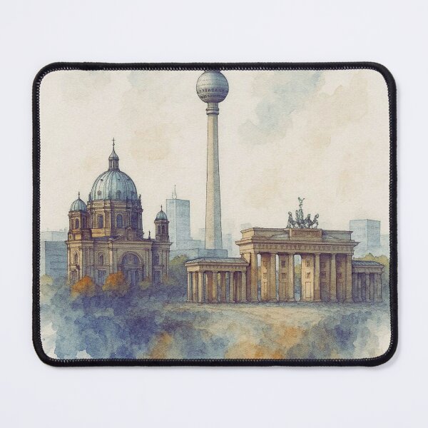 Item preview, Between dome and edge – Berlin in watercolor designed and sold by M-Masterpieces.