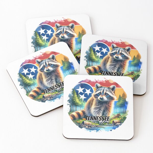 Item preview, Tennessee — Raccoon | State Animal Watercolor Art designed and sold by MTeesGA.