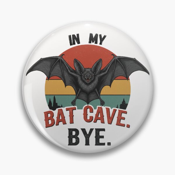 Item preview, Bat Cave Sticker - Anti-Social Humor Art designed and sold by LaserKey.