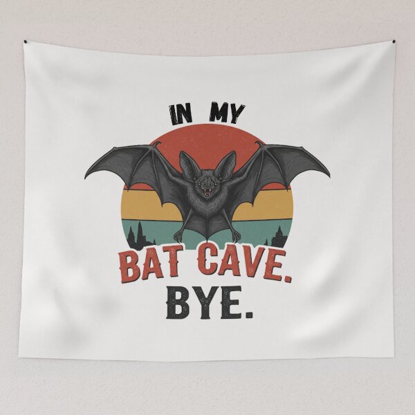 Item preview, Bat Cave Sticker - Anti-Social Humor Art designed and sold by LaserKey.