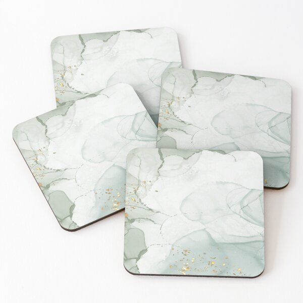 Item preview, Sage Green Abstract 2, Watercolor Art Print By Synplus designed and sold by synplus.