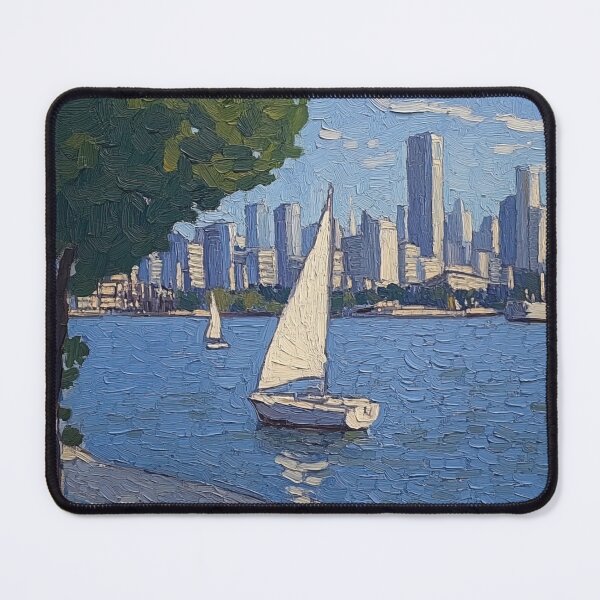 Item preview, Granville Island | Post-impressionist painting style designed and sold by ComicsFactory.