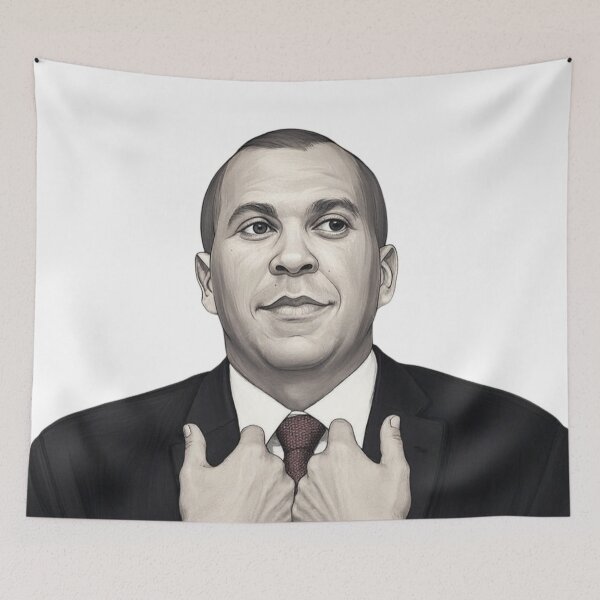 Item preview, cory booker ghibli style new jersey  designed and sold by BrightNook.