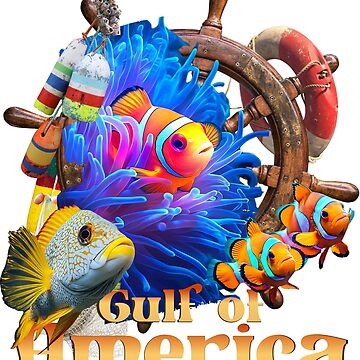 Artwork thumbnail, Gulf of America Undersea Anemone Adventure by AmericaThreads