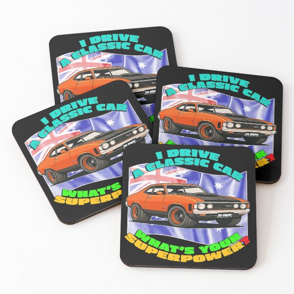 Item preview, XA Falcon GT RPO Coupe Cartoon – Classic Aussie Muscle Car Art designed and sold by Michael van der Hoorn.