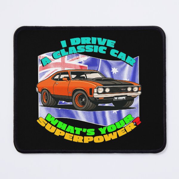 Item preview, XA Falcon GT RPO Coupe Cartoon – Classic Aussie Muscle Car Art designed and sold by Michael van der Hoorn.