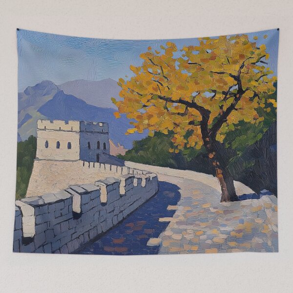 Item preview, Great Wall of China | Post-impressionist painting style designed and sold by ComicsFactory.