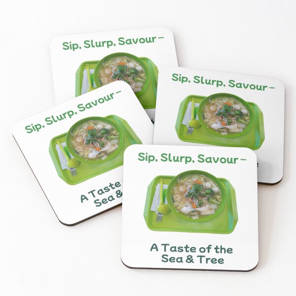 Item preview, Sip, Slurp, Savour – A Taste of the Sea & Tree designed and sold by Sibyl-Arts.