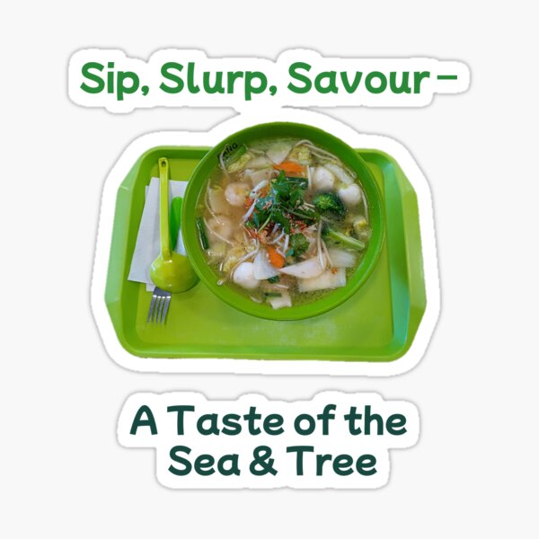 Item preview, Sip, Slurp, Savour – A Taste of the Sea & Tree designed and sold by Sibyl-Arts.