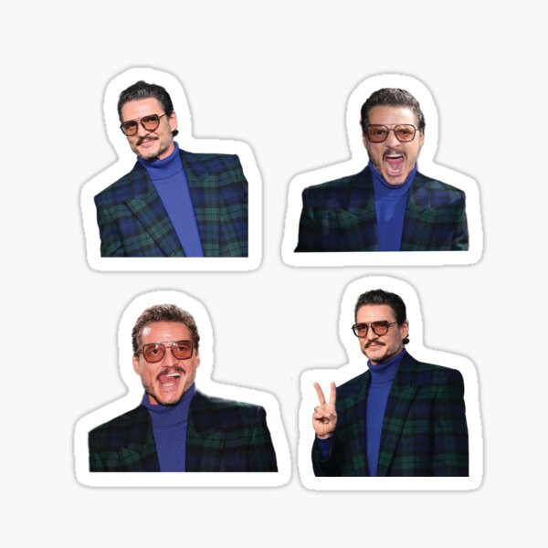 Item preview, pedro pascal sticker pack designed and sold by mymochimarket.