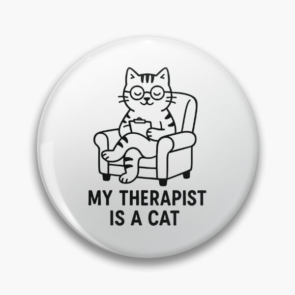 Item preview, My Therapist is a Cat – Funny Cat Lover Quote designed and sold by DOPANDA ..