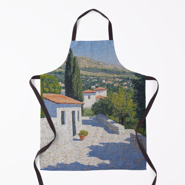 Item preview, Greece landscape | Post-impressionist painting style designed and sold by ComicsFactory.