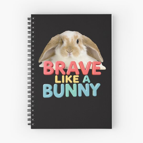 Item preview, BRAVE LIKE A BUNNY: Unique and Inspiring T-Shirt for Fearless Souls designed and sold by Mikel-empire.