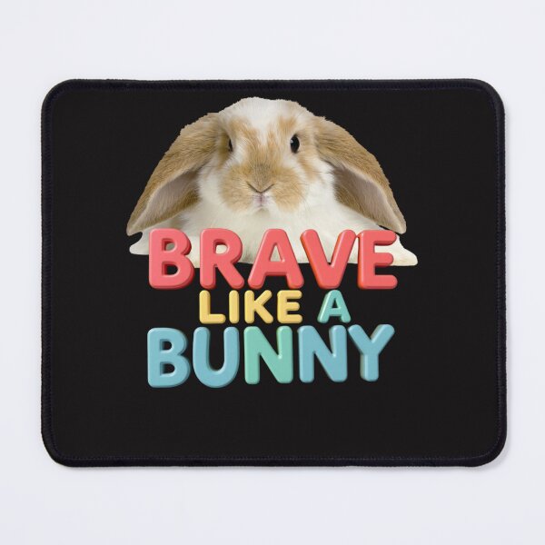 Item preview, BRAVE LIKE A BUNNY: Unique and Inspiring T-Shirt for Fearless Souls designed and sold by Mikel-empire.