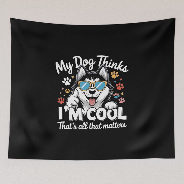 Item preview, Cool Dog Funny Design - My Dog Thinks I’m Cool Pet Lover Art designed and sold by love3617.