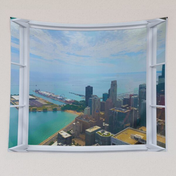 Item preview, Chicago Skyline, Waterfront Window View designed and sold by dana__2.