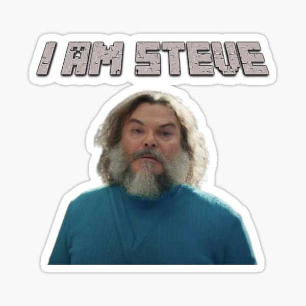 Item preview, Jack Black I am Steve designed and sold by SkyeTheCat.