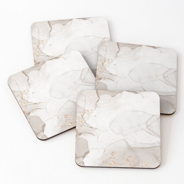 Item preview, Neutral Beige and Gold Abstract 2, Watercolor Art Print By Synplus designed and sold by synplus.