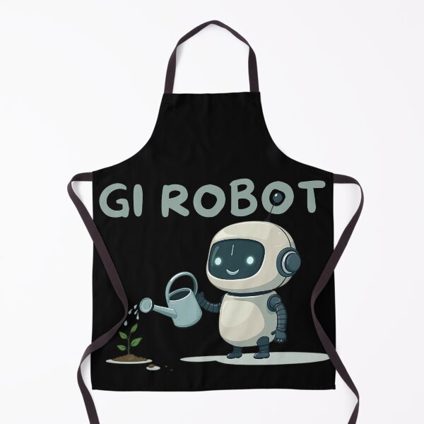 Item preview, GI Robot - Cute Gardening Bot - Eco-Friendly designed and sold by HappyHarmonyArt.