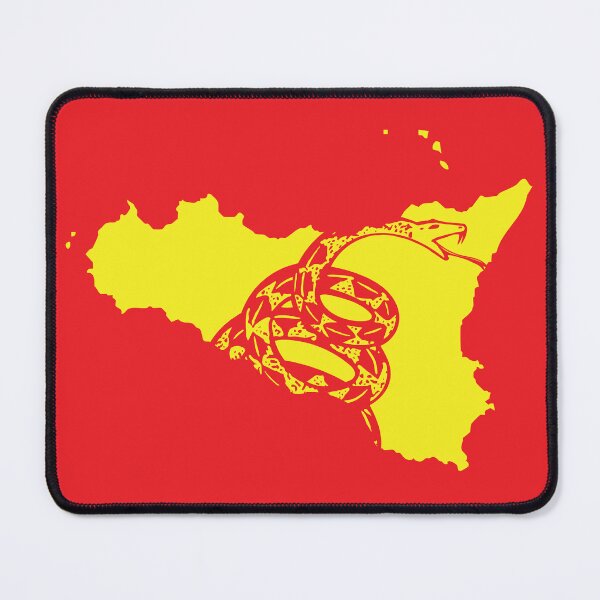 Item preview, SICILY  - Libertarian - Don't Tread On Me Gadsden Snake on SICILIAN Map designed and sold by pelagio.