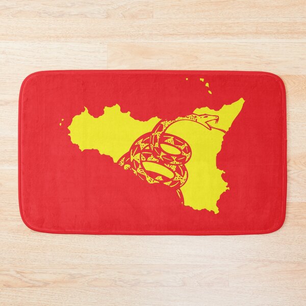 Item preview, SICILY  - Libertarian - Don't Tread On Me Gadsden Snake on SICILIAN Map designed and sold by pelagio.