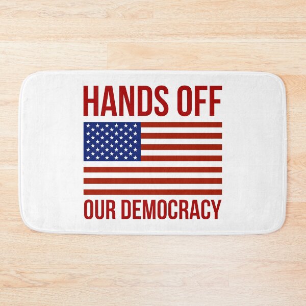 Item preview, Hands off our democracy  designed and sold by Rachel the Artist .