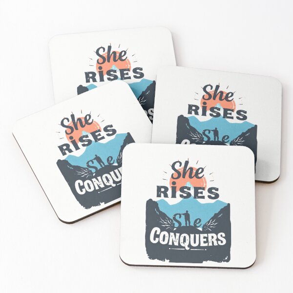 Item preview, She Rises, She Conquers – Bold & Vintage Feminist Art designed and sold by AuraMotivate.