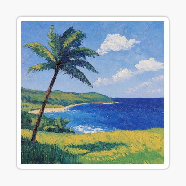 Item preview, Guam | Post-impressionist painting style designed and sold by ComicsFactory.