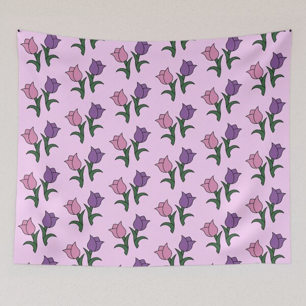 Item preview, Cute Tulips - Pink & Purple designed and sold by TheeForestFox Shop.