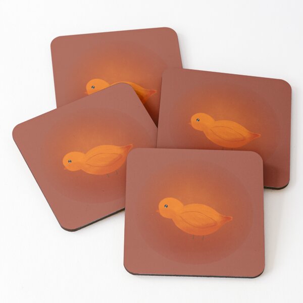 Item preview, Small bird in orange tones designed and sold by moonlyfaith.