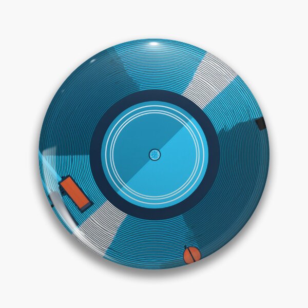 Item preview, Blue vinyl music disco sticker designed and sold by DesignPMG.