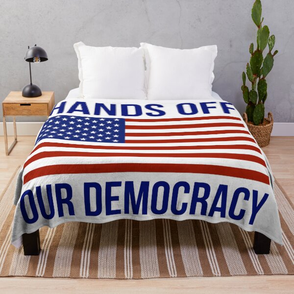 Item preview, Hands off our democracy  designed and sold by Rachel the Artist .