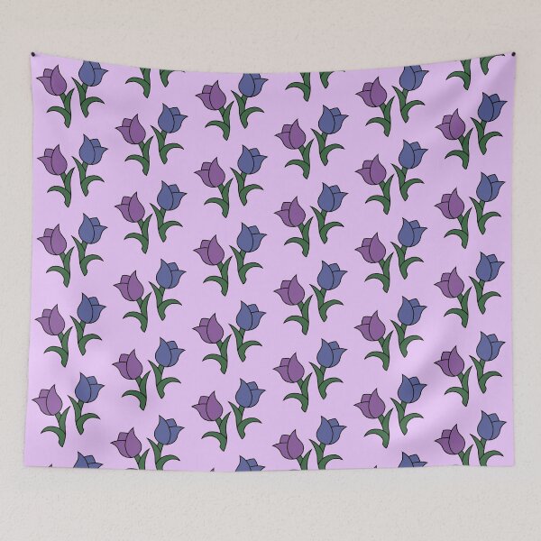 Item preview, Cute Tulips - Purple & Indigo designed and sold by TheeForestFox Shop.