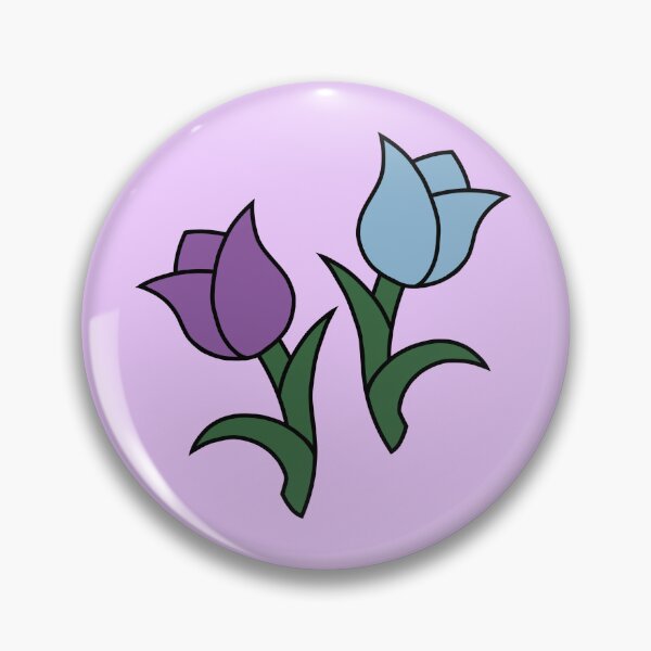Item preview, Cute Tulips - Purple & Blue designed and sold by TheeForestFox Shop.