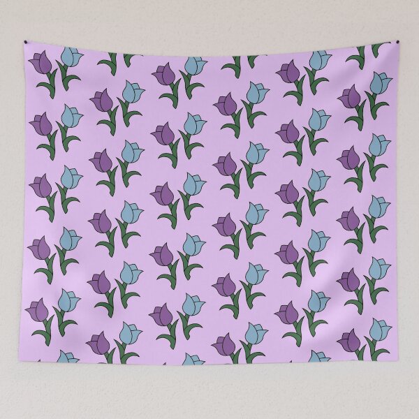 Item preview, Cute Tulips - Purple & Blue designed and sold by TheeForestFox Shop.
