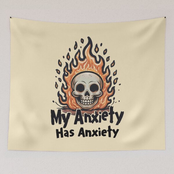Item preview, My Anxiety Has Anxiety Dark Humor designed and sold by DemureArtsy.