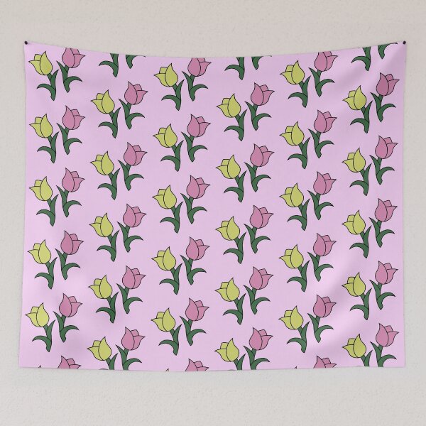 Item preview, Cute Tulips - Yellow & Pink designed and sold by TheeForestFox Shop.
