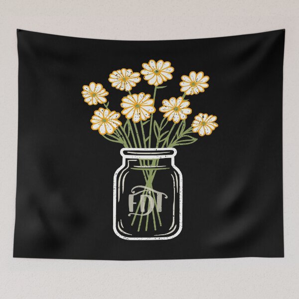 Artikelvorschau, Anti Trump Dezente Blumen im Einmachglas FDT Vintage T-Shirt entworfen und verkauft von EthosWear.