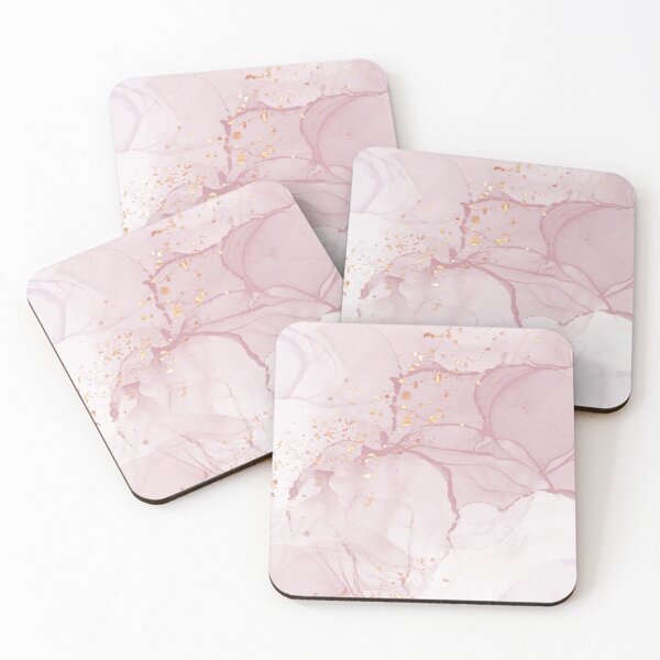 Item preview, Pink and Gold Abstract Watercolor Art Print By Synplus designed and sold by synplus.