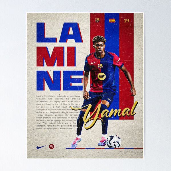 Aperçu de l'œuvre Lamine Yamal créée et vendue par jonjonps.