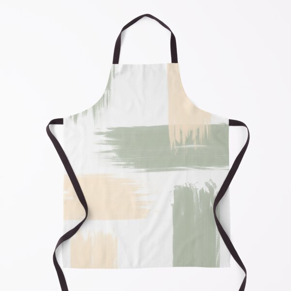 Item preview, Minimalist Abstract Brush Strokes in Sage Green and Beige designed and sold by JulzPink.