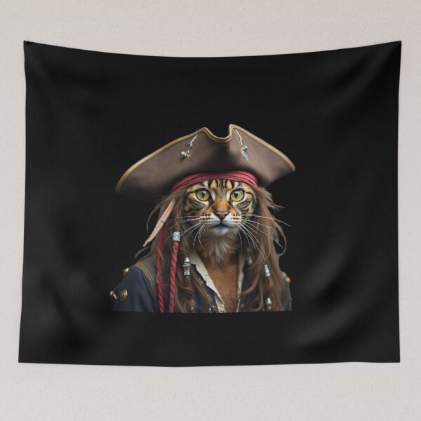 Item preview, Rasta pirate cat designed and sold by Digital Art and Funny Pets.