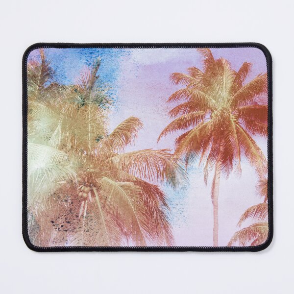 Item preview, Vivid Colors Retro Palm Trees on Tropical Beach designed and sold by CountyKent.